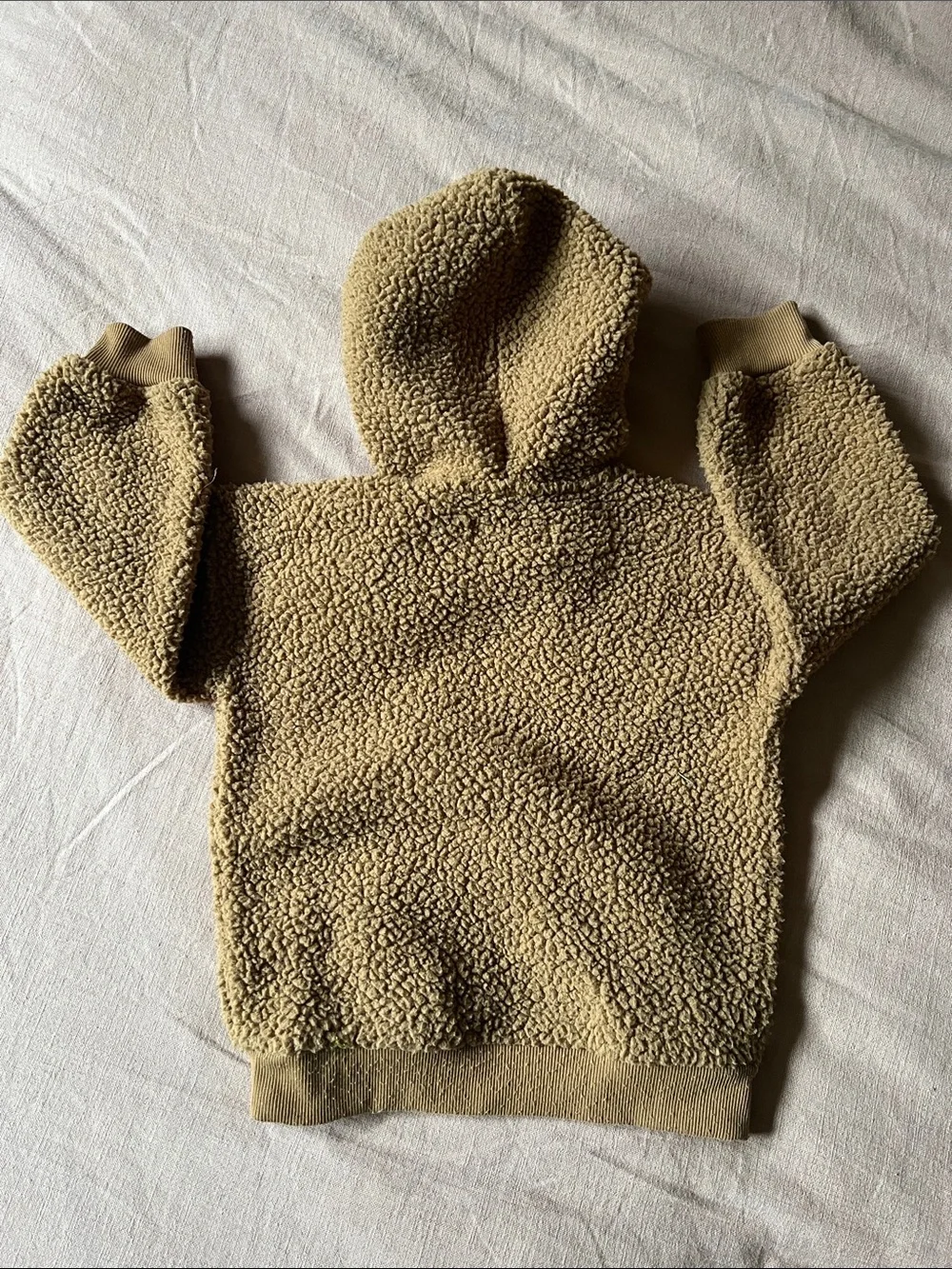 Old Navy Toddler Tan Sherpa Pullover Hoodie Size 4T